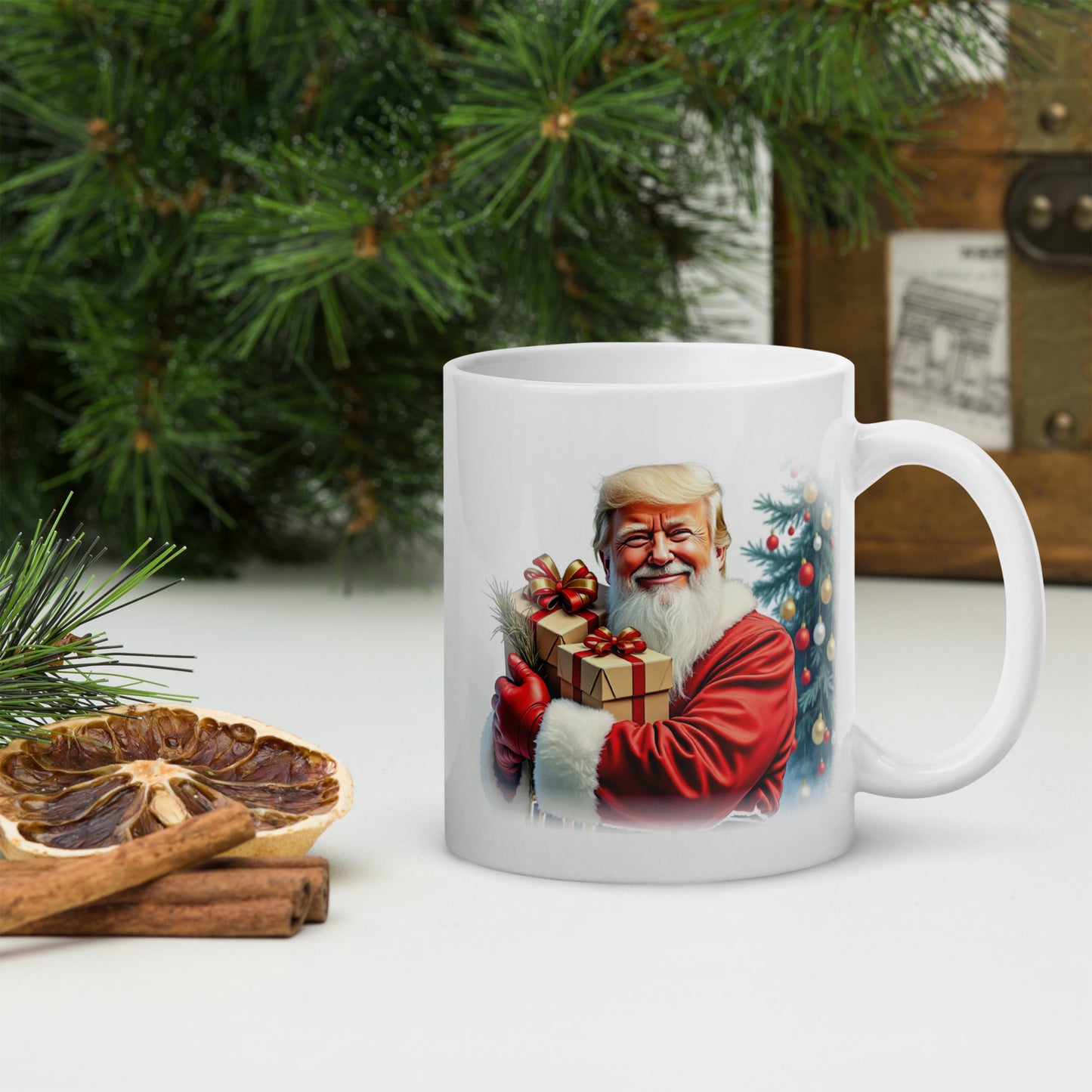 Santa Trump Christmas Mug
