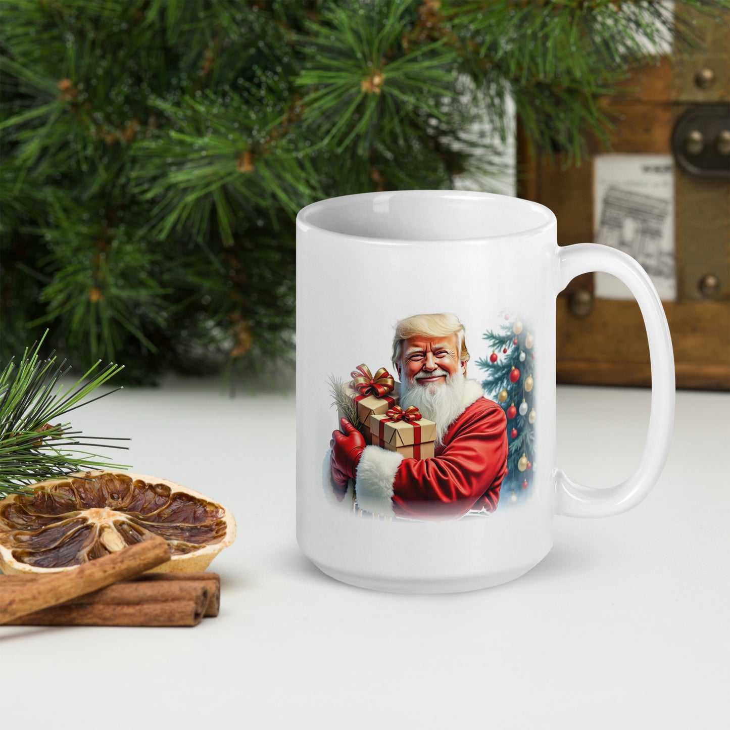 Santa Trump Christmas Mug