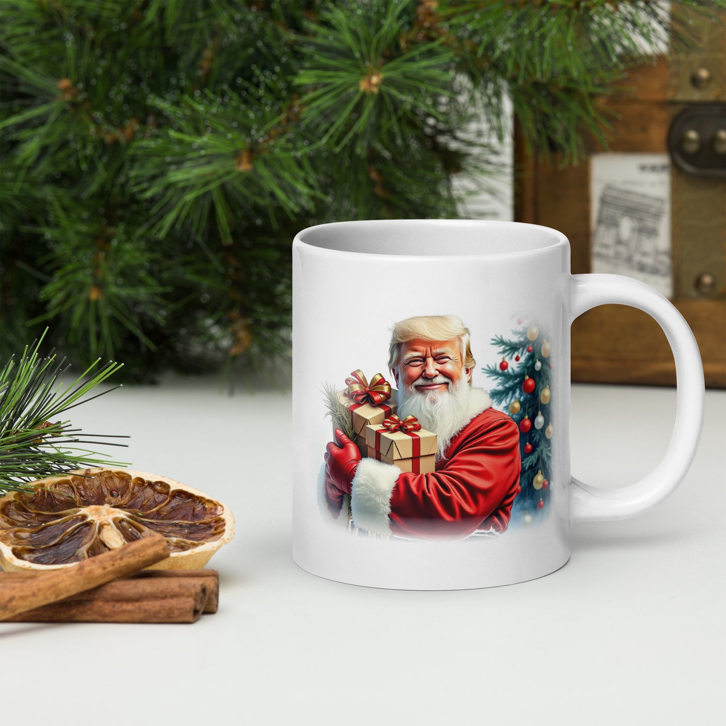 Santa Trump Christmas Mug
