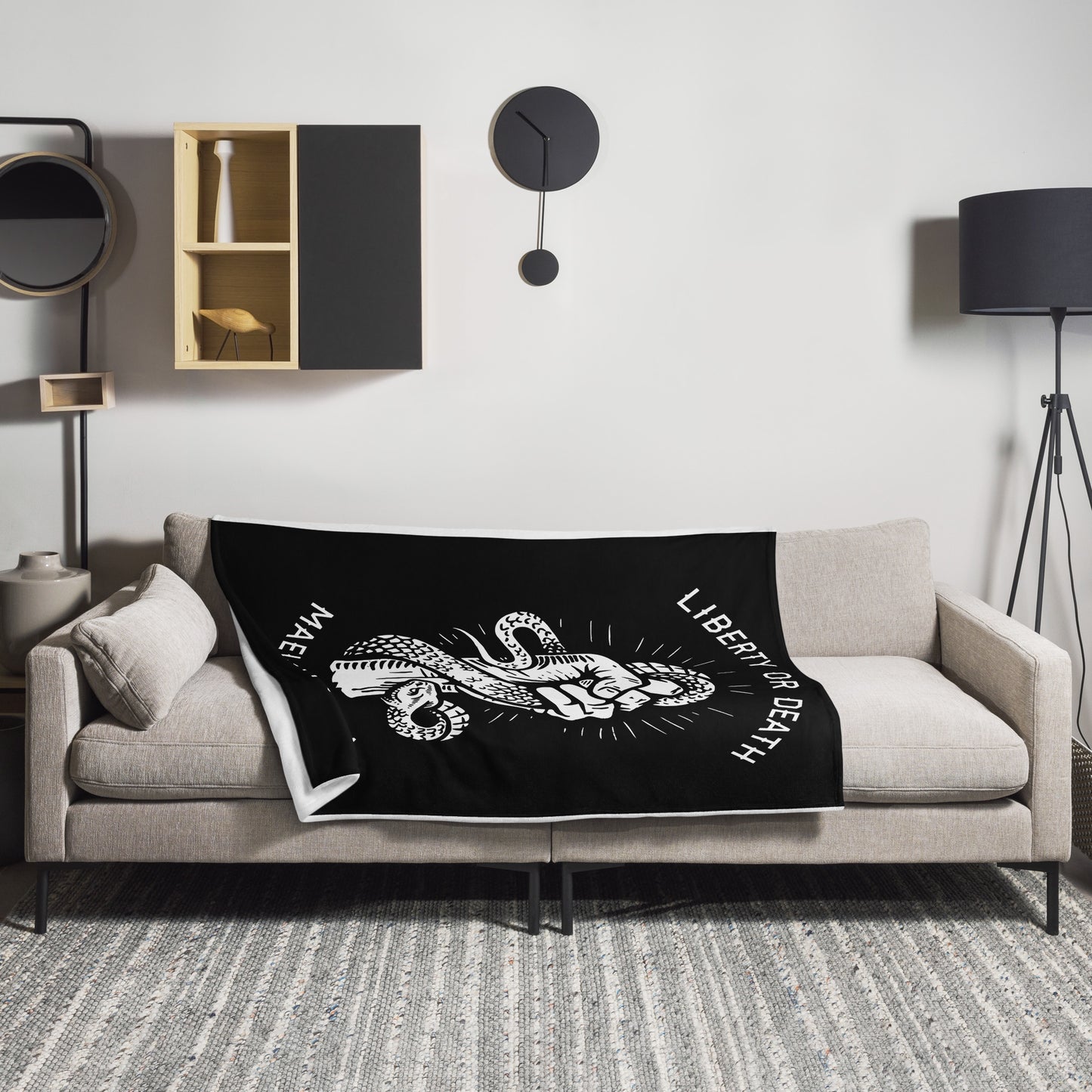 Liberty Or Death Throw Blanket